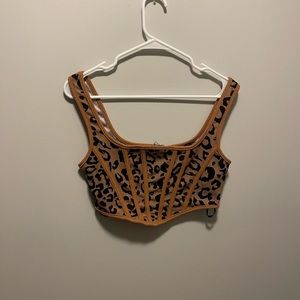 Super Cute Shein Corset Style top  Size small  Brand new never wore